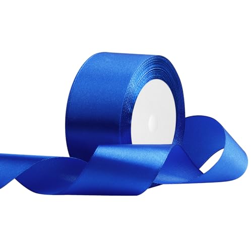 Satinband 40mm Breit Blau, 22 Meters Geschenkband Schleifenband Stoffband für Hochzeitsdekoration, Geschenkverpackung, Basteln, Party Deko Satinband 40mm Breit Blau, 22 Meters Geschenkband Schleifenband Stoffband für Hochzeitsdekoration, Geschenkverpackung, Basteln, Party Deko von OUTPGAGA