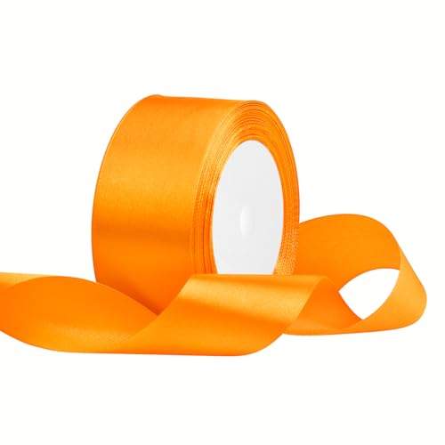 Satinband 40mm Breit Orange,22 Meters Geschenkband Schleifenband Stoffband für Hochzeitsdekoration, Geschenkverpackung, Basteln, Party Deko Satinband 40mm Breit Orange,22 Meters Geschenkband Schleifenband Stoffband für Hochzeitsdekoration, Geschenkverpackung, Basteln, Party Deko von OUTPGAGA