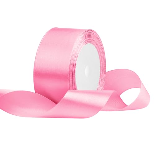 Satinband 40mm Breit Pink,22 Meters Geschenkband Schleifenband Stoffband für Hochzeitsdekoration, Geschenkverpackung, Basteln, Party Deko Satinband 40mm Breit Pink,22 Meters Geschenkband Schleifenband Stoffband für Hochzeitsdekoration, Geschenkverpackung, Basteln, Party Deko von OUTPGAGA