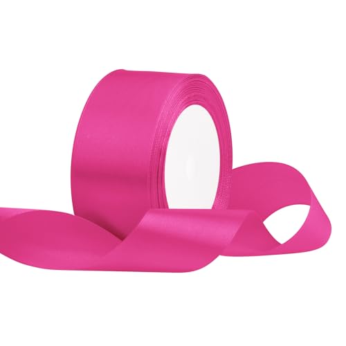 Satinband 40mm Breit Rosenrot,22 Meters Geschenkband Schleifenband Stoffband für Hochzeitsdekoration, Geschenkverpackung, Basteln, Party Deko Satinband 40mm Breit Rosenrot,22 Meters Geschenkband Schleifenband Stoffband für Hochzeitsdekoration, Geschenkverpackung, Basteln, Party Deko von OUTPGAGA