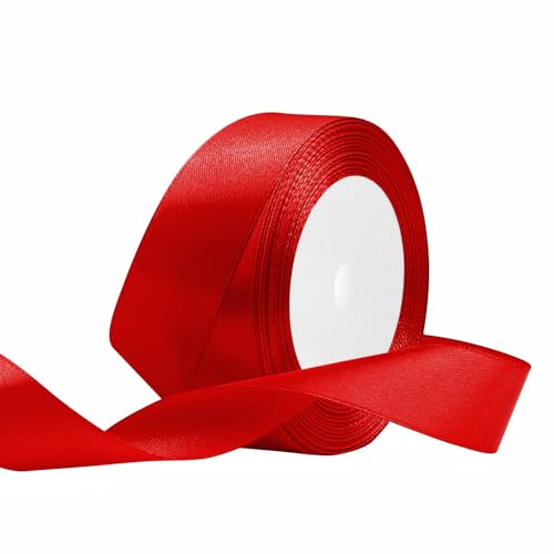 Satinband 40mm Breit Rot,22 Meters Geschenkband Schleifenband Stoffband für Hochzeitsdekoration, Geschenkverpackung, Basteln, Party Deko Satinband 40mm Breit Rot,22 Meters Geschenkband Schleifenband Stoffband für Hochzeitsdekoration, Geschenkverpackung, Basteln, Party Deko von OUTPGAGA