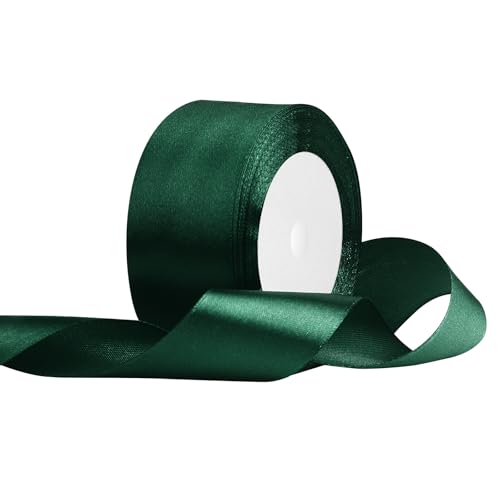 Satinband 40mm Breit Schwarzgrün,22 Meters Geschenkband Schleifenband Stoffband für Hochzeitsdekoration, Geschenkverpackung, Basteln, Party Deko Satinband 40mm Breit Schwarzgrün,22 Meters Geschenkband Schleifenband Stoffband für Hochzeitsdekoration, Geschenkverpackung, Basteln, Party Deko von OUTPGAGA
