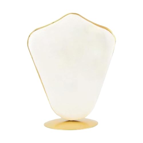 OUYUE Schmuckständer für Wohnzimmer Halskette Truhe Beige Display Rack Lagerregal Anhänger Kette Schmuckständer, Schmuck Ständer für Frauen(22cm) von OUYUE