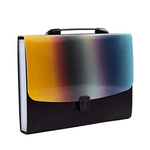 Ordner Aktenordner 13-Layer große Dokumentbag Akkordeon-Bag-Klassifizierungsdateiordner erweitern Dateiordner, die tragbare Schülergeschenke einreichen Ordner Für Büro(Black) von OUYUE