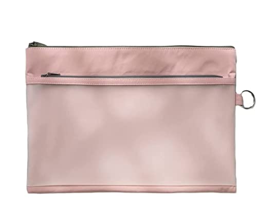 Ordner Aktenordner 2-teilige Dokumententasche, Durchscheinender Doppelschicht-Reißverschluss, Handtasche, Nähte, Design, Multifunktional, Büro-Portfolio, Schreibwaren-Tasche Ordner Für Büro(G) von OUYUE