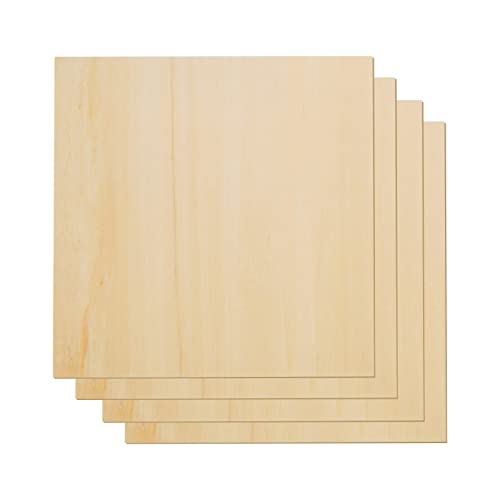 OUYZGIA 20 Stück Sperrholz 3mm Linde Blätter 400x400x3mm unfertige Holzplatten für Laserschneiden Gravieren DIY Handwerk (15.7 "x15.7 "x1/8", 20 Stück) von OUYZGIA
