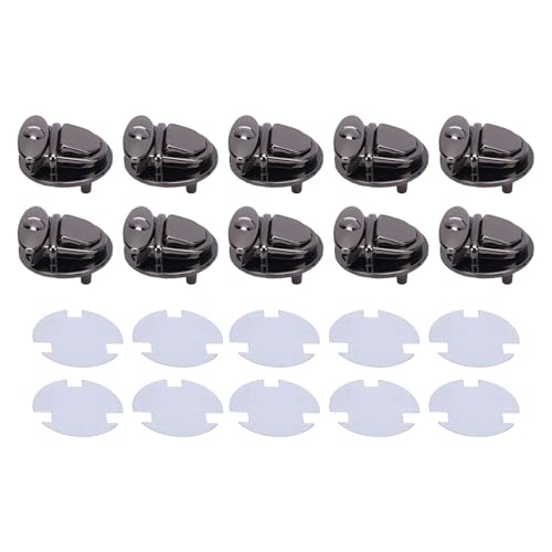 10 Sets Robuster Metallentgue -Zungenschlösser, Vielseitiges Design, für Geldbörsen und Handtaschen, 40 -mm -Verschlusskopf, Grundplatte für Taschenhandtasche 10 Sets Robuster Metallentgue -Zungenschlösser, Vielseitiges Design, für Geldbörsen und Handtaschen, 40 -mm -Verschlusskopf, Grundplatte für Taschenhandtasche von OVAQUIXI