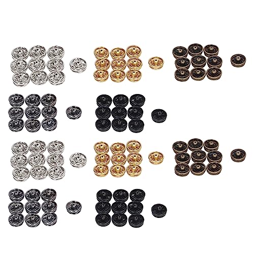 100 Stück Mini-Druckknöpfe Zur Puppenherstellung, 5 Farben, Rostfreies Metall, 5 Mm, Leichte Miniatur Zum Handnähen von Kleidung von OVAQUIXI