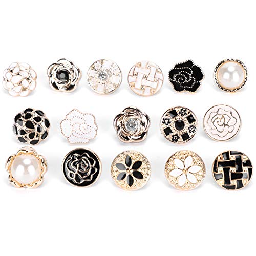 30pcs Shirt Brosche Knöpfe, Frauenblusenstifte, Dekorative Kleiderbrosche Stifte, Bescheidene Stifte, für DIY -Handwerksherstellung von OVAQUIXI