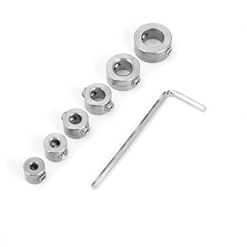 6pcs Edelstahlbohrer Tiefe Stop -Bitkragen für Hohe Kohlenstoffstahlbohrer, Bohrgrenze Ring von OVAQUIXI