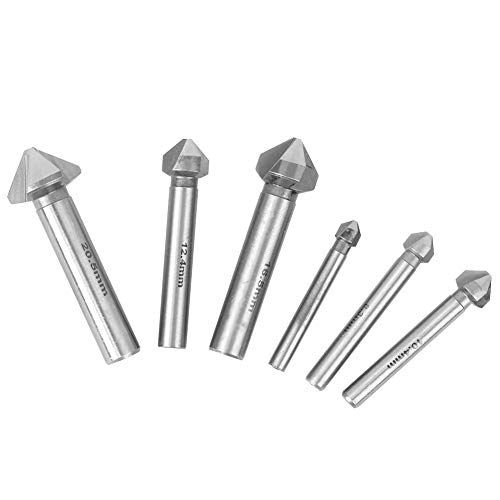 6pcs HSS -Kammschneider -Set - 90 Grad Drillbits für Glattes Schalen, Essentielles Holzschneiderzubehör von OVAQUIXI