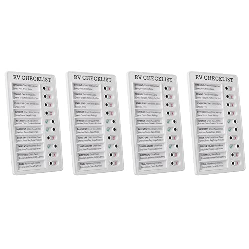Chore -Chart -Memo Checklisten Board Tragbare Erinnerungsschieber (RV CHECKLIST) von OVAQUIXI