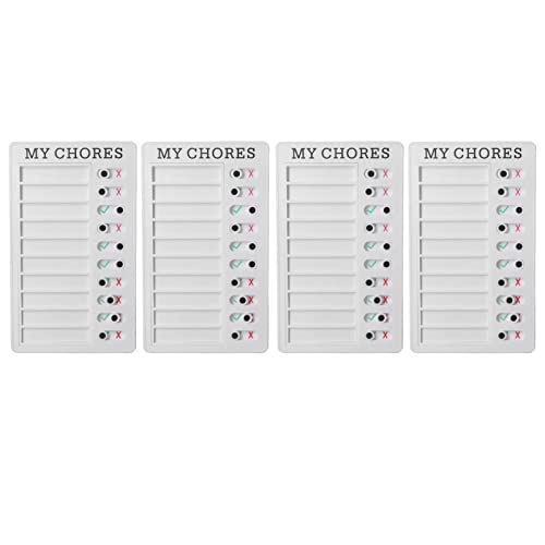 Chore -Chart -Memo Checklisten Board Tragbare Erinnerungsschieber (Weiße karte) von OVAQUIXI