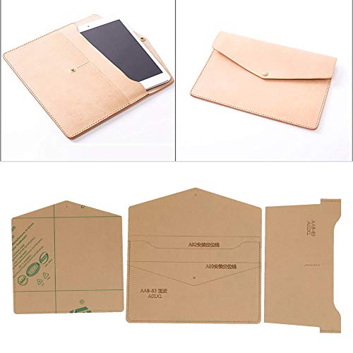 DIY -handgefertigte Ledervorlage Acrylspeicherbeutel Vorlage Hoher Aufprallfestigkeit, Einfach zu Speichern Acrylvorlage für die -Beutelherstellung von OVAQUIXI