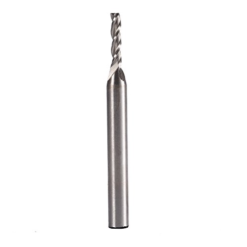 Durchmesser 3mm 3 Flöte HSS & Aluminium End Mill Cutter CNC Bit Zum Schneiden und Hakenschlitzen, Großartiger Werkzeugersatz von OVAQUIXI