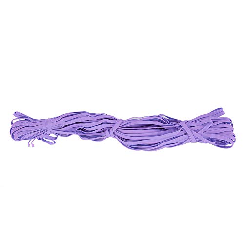 Flexibler Elastisches Band für Kleidungskreationen, 6 Mm Bequemes Gummiband für Kleidung Accessoires, 30 Yards/Roll Elastic Seil, Ideal für das Nähen von Projekten, 1 X Elastisches Band - Schwarz Flexibler Elastisches Band für Kleidungskreationen, 6 Mm Bequemes Gummiband für Kleidung Accessoires, 30 Yards/Roll Elastic Seil, Ideal für das Nähen von Projekten, 1 X Elastisches Band - Schwarz von OVAQUIXI