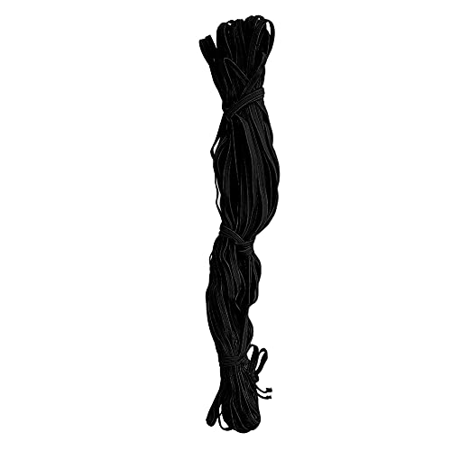 Flexibler Elastisches Band für Kleidungskreationen, 6 Mm Bequemes Gummiband für Kleidung Accessoires, 30 Yards/Roll Elastic Seil, Ideal für das Nähen von Projekten, 1 X Elastisches Band - Schwarz Flexibler Elastisches Band für Kleidungskreationen, 6 Mm Bequemes Gummiband für Kleidung Accessoires, 30 Yards/Roll Elastic Seil, Ideal für das Nähen von Projekten, 1 X Elastisches Band - Schwarz von OVAQUIXI