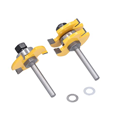 Holzbearbeitung T Typ Router Bit Set Effizient (1/4 Zoll Ballventil) von OVAQUIXI