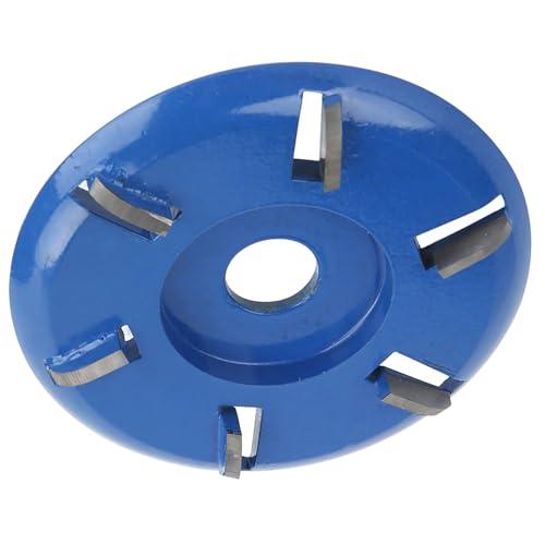Holzschnitzscheibe Stahl 6 Zähne Mahlen Cutter Holzbearbeitungswerkzeugwinkel Accessoires für Holzbearbeitungsprojekte (Bogenklinge) von OVAQUIXI
