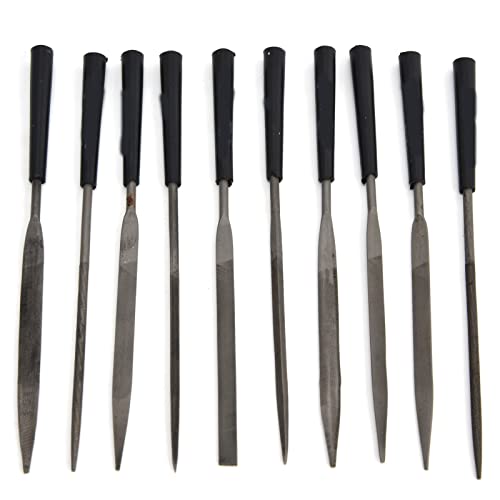 Kompakte Nadeldatei Set aus Kohlenstoffstahl Zum Gravieren und Gestalten, Schmuckakten mit -Körnung - Anwendbare Szene: Kunst und Handwerksbedarf (3 * 140mm) von OVAQUIXI