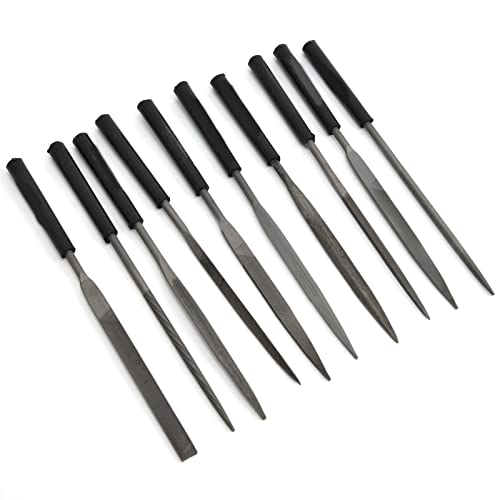 Kompakte Nadeldatei Set aus Kohlenstoffstahl Zum Gravieren und Gestalten, Schmuckakten mit -Körnung - Anwendbare Szene: Kunst und Handwerksbedarf (4 * 160mm) von OVAQUIXI