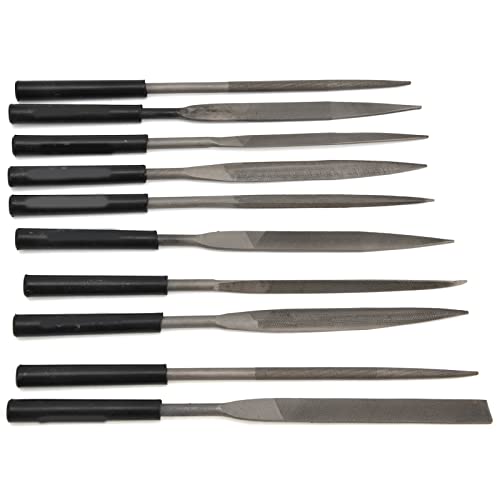 Kompakte Nadeldatei Set aus Kohlenstoffstahl Zum Gravieren und Gestalten, Schmuckakten mit -Körnung - Anwendbare Szene: Kunst und Handwerksbedarf (5 * 180mm) von OVAQUIXI