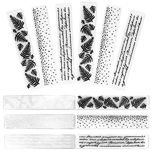 Kunststoffdarmordner Langlebige DIY -Scrapbooking -Vorlagen für Kartenherstellung, 9pcs für Geprägte Reliefstände, Geeignet für Beliebte Maschinen, für Papierhandwerksliebhaber Kunststoffdarmordner Langlebige DIY -Scrapbooking -Vorlagen für Kartenherstellung, 9pcs für Geprägte Reliefstände, Geeignet für Beliebte Maschinen, für Papierhandwerksliebhaber von OVAQUIXI