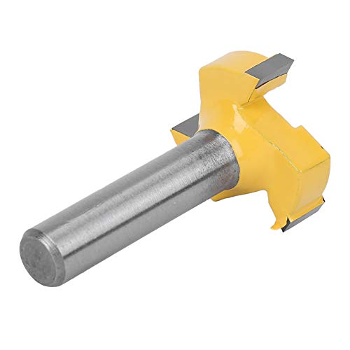 Langlebiger 3-Blatt-T-Schlitz 8mm Shank Router Bit Frene Cutter Holzbearbeitungszubehör Bequem zu Verwenden, um Zementiertes Carbidmaterial zu Verwenden (#1) von OVAQUIXI