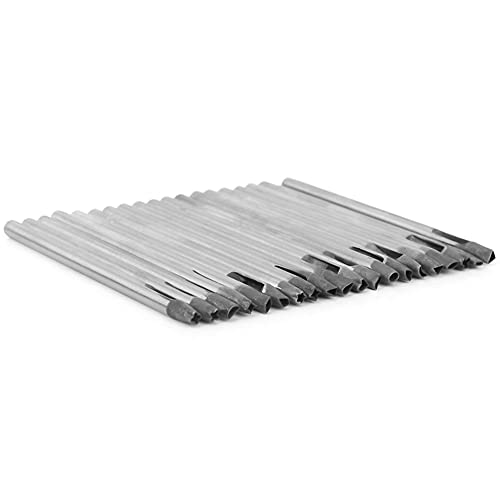 Leder -Loch -Loch Set, Blütenblätter Öse Puncher, Premium Eisen Punch Werkzeug für Ledergürtel, 37pcs 5 mm Punch Werkzeug für Handwerker und Hobbyisten, Einfach zu Bedienen (3mm20-Stück-Set) von OVAQUIXI