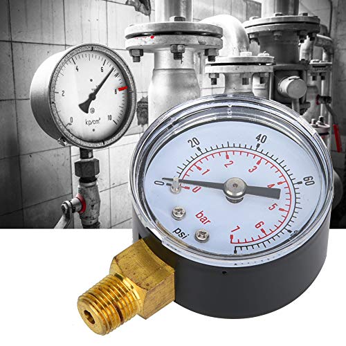 Metall -Externe Kasten-/Abdeckungsdruck: Luftmessung, Öl, Wasserdruck für Mehrere Anwendungen (0-15psi, 0-1BAR) (0-30psi, 0-2BAR) (0-60psi, 0-4BAR) (0-100PSI, 0-7BAR) von OVAQUIXI