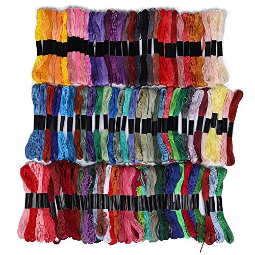 OVAQUIXI 100 Farben Polyestercotton Stickereifaden für Gekreuzte Stichnähen, DIY -Kunsthandwerk für Blumen, Früchte, Tiere, Cartoon -Figuren, 8m Stränge, Nähzubehör OVAQUIXI 100 Farben Polyestercotton Stickereifaden für Gekreuzte Stichnähen, DIY -Kunsthandwerk für Blumen, Früchte, Tiere, Cartoon -Figuren, 8m Stränge, Nähzubehör von OVAQUIXI