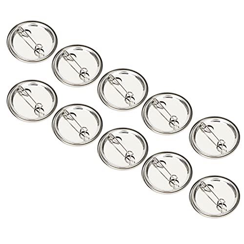 OVAQUIXI 100 Pcs Leer Pin DIY BRÜFUNGSLIEFTE ERHALTE SAMPFLEISE AMBLEM -Teile für Handwerk Geschenke (100 Sätze 32-mm-Metallabzeichen) von OVAQUIXI