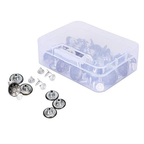 OVAQUIXI 120pcs Ersatz Jeans Knöpfe Hosen Metallverbesserer Tack Kit Kleidungszubehör Hochwertige Metall-Elastizitätsknöpfe für den Langfristigen Service für Damen und Männer OVAQUIXI 120pcs Ersatz Jeans Knöpfe Hosen Metallverbesserer Tack Kit Kleidungszubehör Hochwertige Metall-Elastizitätsknöpfe für den Langfristigen Service für Damen und Männer von OVAQUIXI