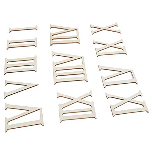 OVAQUIXI 12pcs Hölzerne Römische Ziffern Craft -Kit für DIY -Projekte und Geschenke, Natürliche Holzuhr Nummern 7 Cm OVAQUIXI 12pcs Hölzerne Römische Ziffern Craft -Kit für DIY -Projekte und Geschenke, Natürliche Holzuhr Nummern 7 Cm von OVAQUIXI