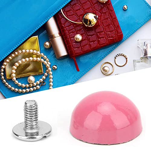 OVAQUIXI 20pcs Bunte Bag Nietsflecken (Rosa 15 mm runde Pilzschraube) von OVAQUIXI