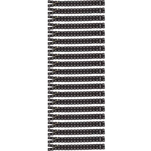 OVAQUIXI 20pcs Langlebige Nylon -Spitzen -Reißverschlüsse Zum Nähen von Hochzeitskleidhandwerks, 20 Cm DIY Blume Reißverschluss für die Kleidungsdekoration (BROWN) von OVAQUIXI