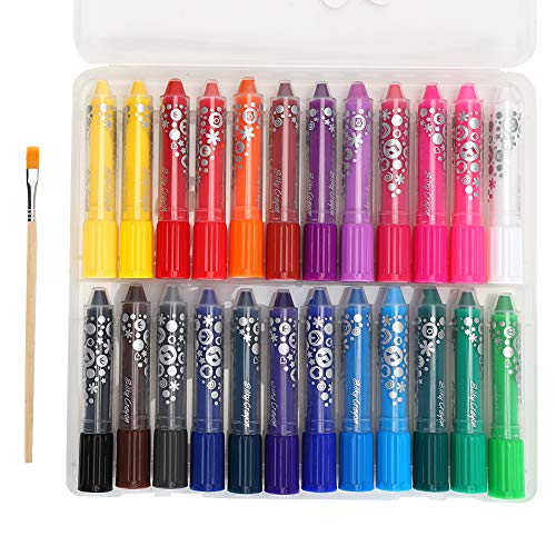 OVAQUIXI 24 Farben Silky Crayon Set Wasserlösliche Ölmalereistift, Ideal für Malbücher und Kunstprojekte von OVAQUIXI