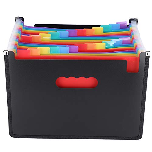 OVAQUIXI 24 Layers Retractable Ordner Tragbarer Akkorde -Dateiorganisator für Schulmaterial, Kunststoffmaterial Blau 9,3in13in, Büro/Zuhause/Schule/Reise OVAQUIXI 24 Layers Retractable Ordner Tragbarer Akkorde -Dateiorganisator für Schulmaterial, Kunststoffmaterial Blau 9,3in13in, Büro/Zuhause/Schule/Reise von OVAQUIXI