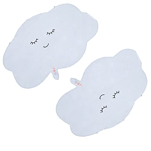 OVAQUIXI 2pcs Cloud Aluminiumfolie Ballon Weiße Luftballons für Innenpartydekoration Im Innenbereich von OVAQUIXI