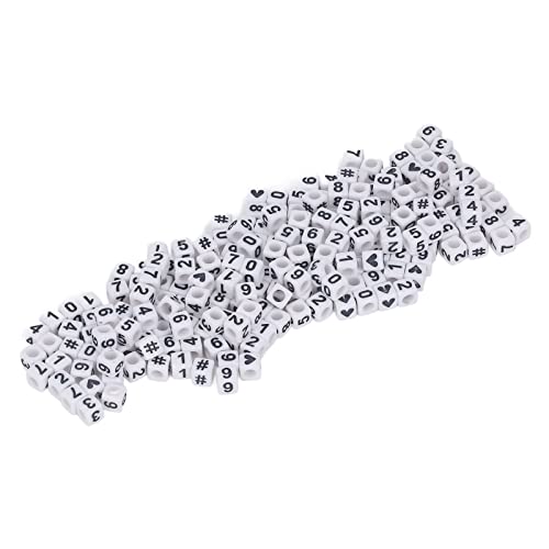 OVAQUIXI 300 PCs Acrylfigur Perlen Premium -Materialien Starke Lange Lebensdauer für Schmuckfreundschaftsarmbänder von OVAQUIXI