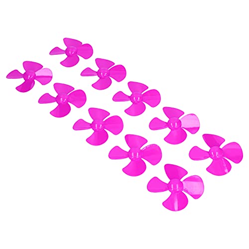 OVAQUIXI 4 -Blatt -Plastikzubehör von 4 Hallen mit 40 Mm 60 Mm mit 2 Löchern, Packung mit 10 Kompakten Spielzeugbooten, Hohe Härte Bauchmuskeln (Rosenrot) von OVAQUIXI
