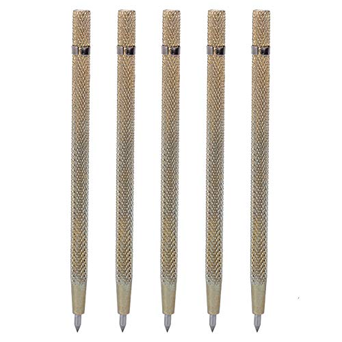OVAQUIXI 5pcs Sciber-Stift Set mit Rutschfestem Gurle für Glas, Fliesen, Holz, Hochhärtekarbidspitze-Gravurstift für Künstler, Wolframstahl-Gravurwerkzeug für Handwerksmänner OVAQUIXI 5pcs Sciber-Stift Set mit Rutschfestem Gurle für Glas, Fliesen, Holz, Hochhärtekarbidspitze-Gravurstift für Künstler, Wolframstahl-Gravurwerkzeug für Handwerksmänner von OVAQUIXI