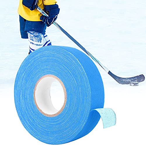 OVAQUIXI Antiskid -Hockey -Stickbänder Schweißabsorption Weastant für Hockey Badminton Pole Stick Polyester Baumwollblau 1,0 X 984,3 Zoll (Himmelblau) von OVAQUIXI