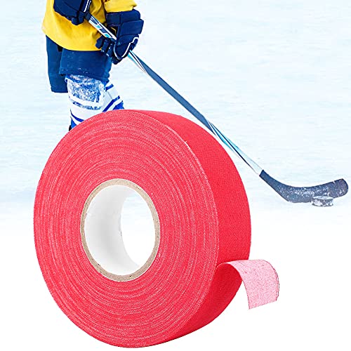 OVAQUIXI Antiskid -Hockey -Stickbänder Schweißabsorption Weastant für Hockey Badminton Pole Stick Polyester Baumwollblau 1,0 X 984,3 Zoll (Rot) von OVAQUIXI