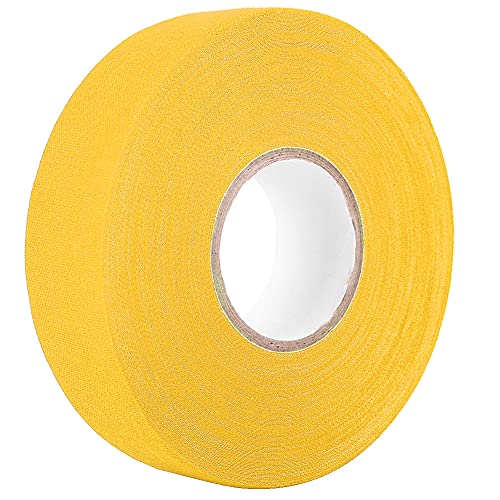 OVAQUIXI Antiskid -Hockey -Stickbänder Schweißabsorption Weastant für Hockey Badminton Pole Stick Polyester Baumwollblau 1,0 X 984,3 Zoll (YELLOW) von OVAQUIXI