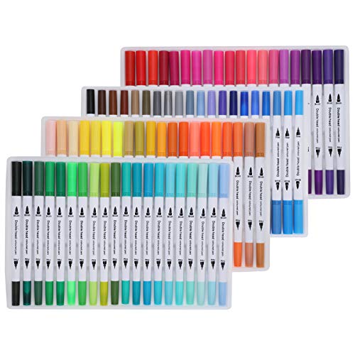 OVAQUIXI Aquarellmarkierungen Sortierte Farben Dual Pinsel Fineliner Tipp Zum Zeichnen von Sketching Art Supplies, 60 Stifte für Professionelle Künstler (Farbe STBG-80) von OVAQUIXI
