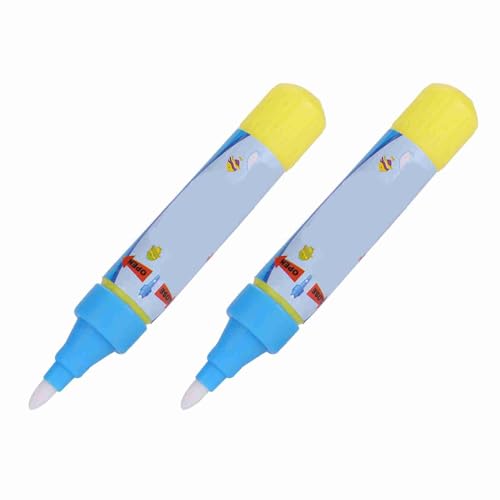 OVAQUIXI Baby Wasser Malvorlagen Set mit 2 Leichten Stiften, Umweltfreundlicher Zauberwasserstift, kein mit Wasser Gefülltes Pigment Erforderlich, Ideal Zum Zeichnen von Zauberwassermalmatte, Alter von OVAQUIXI