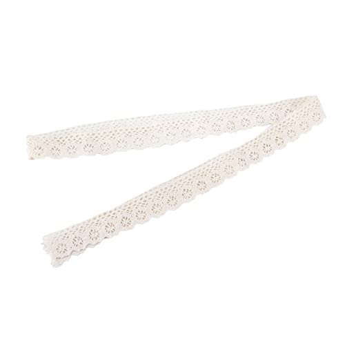 OVAQUIXI Baumwollfadenspitzenband Klarer Muster Weich (Beige) von OVAQUIXI