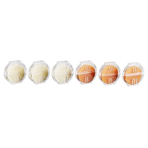 OVAQUIXI Bienenwachs -Gewinde -Conditioner Praktischer Box Glättungsfaden 6 Stcs Wachs Anti Knoten mit Plastikbox Zum Einfachen Tragen von OVAQUIXI