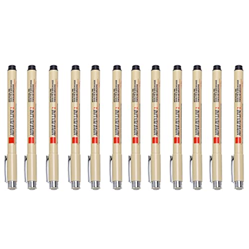 OVAQUIXI Colorfast Line Zeichnung Stift Wasserdichte Fineliner -Stifte für Konstruktionsanimationskizzieren, 12pcs Micro Pen -Set OVAQUIXI Colorfast Line Zeichnung Stift Wasserdichte Fineliner -Stifte für Konstruktionsanimationskizzieren, 12pcs Micro Pen -Set von OVAQUIXI